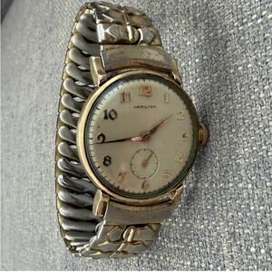 Hamilton Vintage 14K Gold Filled Men's Watch For Parts Or Restore